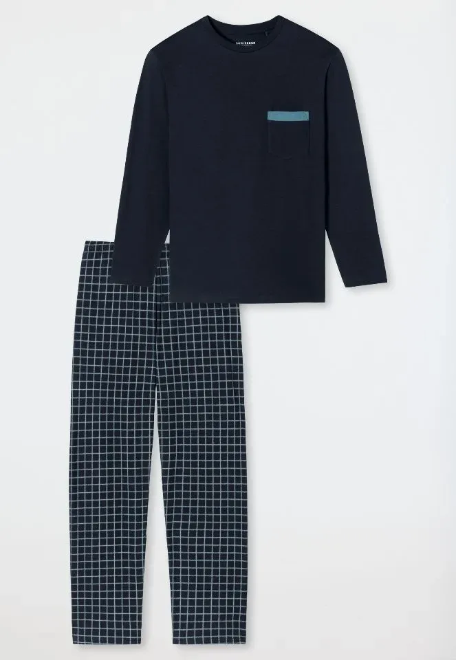 Schiesser – Comfort Nightwear - Pyjama – 180262 – Night Blue
