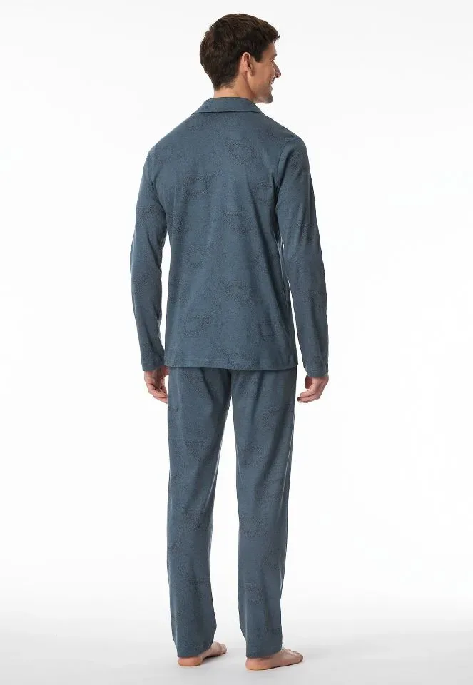 Schiesser – Fine Interlock – Pyjama – 182028 – Jeans Blue