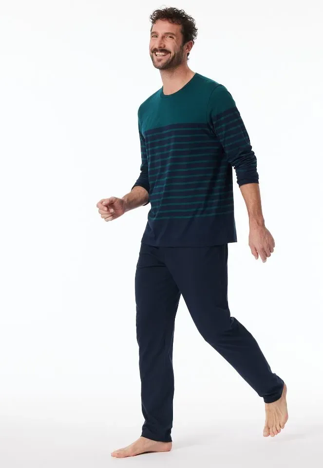 Schiesser – Casual Nightwear – Pyjama – 181925 - Petrol