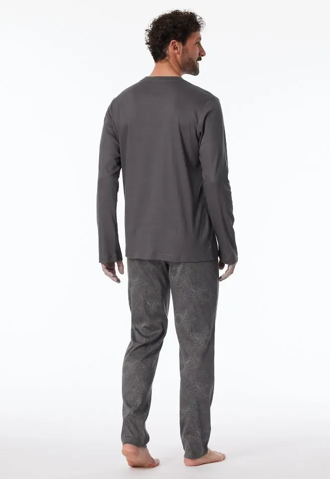Schiesser – Fine Interlock – Pyjama – 182027 – Anthracite