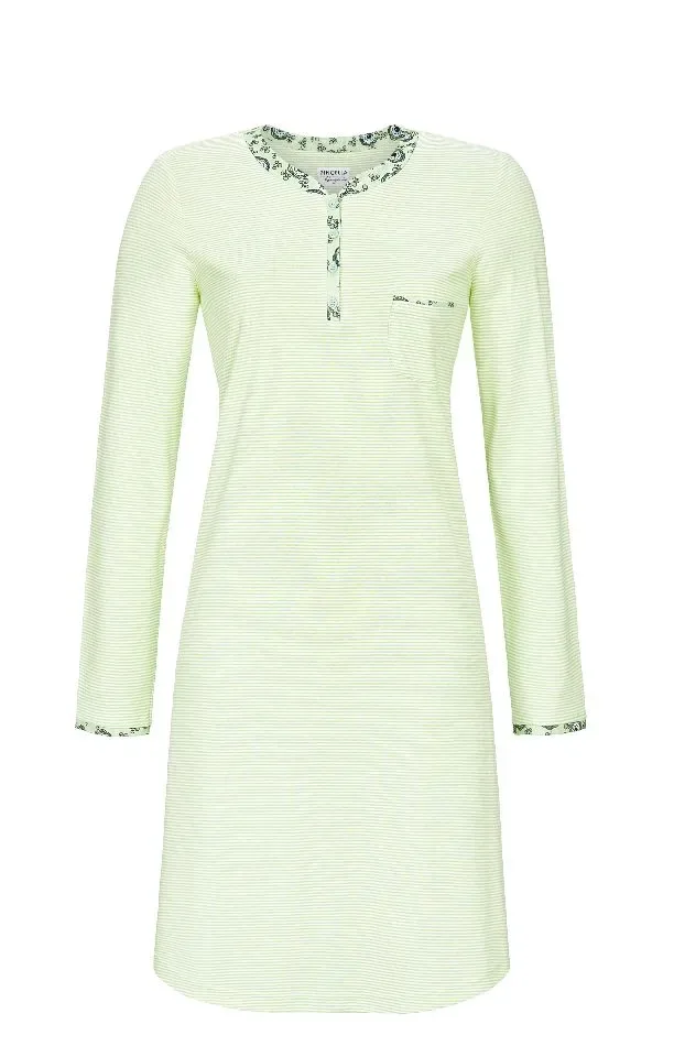 Ringella – Green Stripe – Nachtkleed – 4561015 – Green Tea