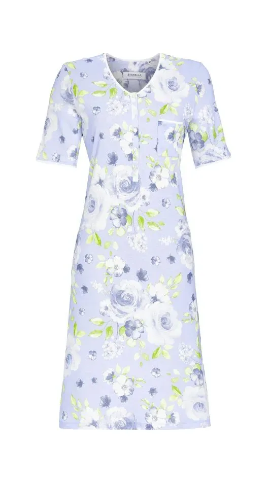 Ringella – Rose Print – Nachtkleed – 5211069 - Azur