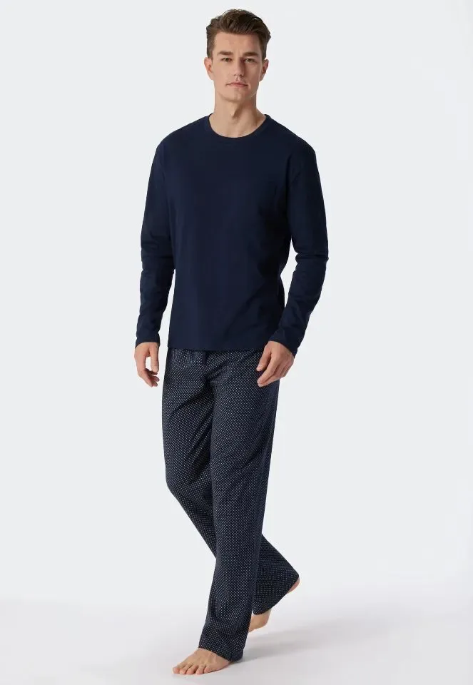 Schiesser – Ebony – Pyjama – 159633 – Blue