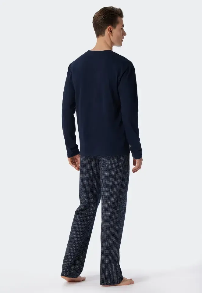 Schiesser – Ebony – Pyjama – 159633 – Blue