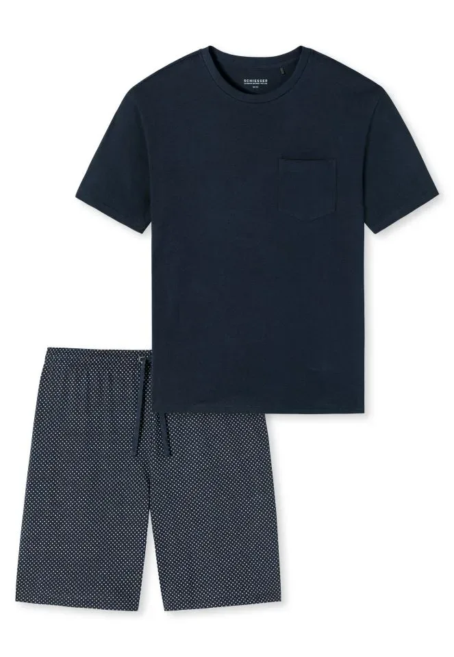 Schiesser - Premium Inspiration - Pyjama – 159634 – Dark Blue