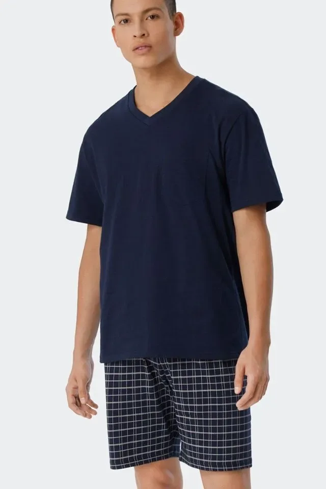 Schiesser – Ebony – Pyjama – 159636 – Blue