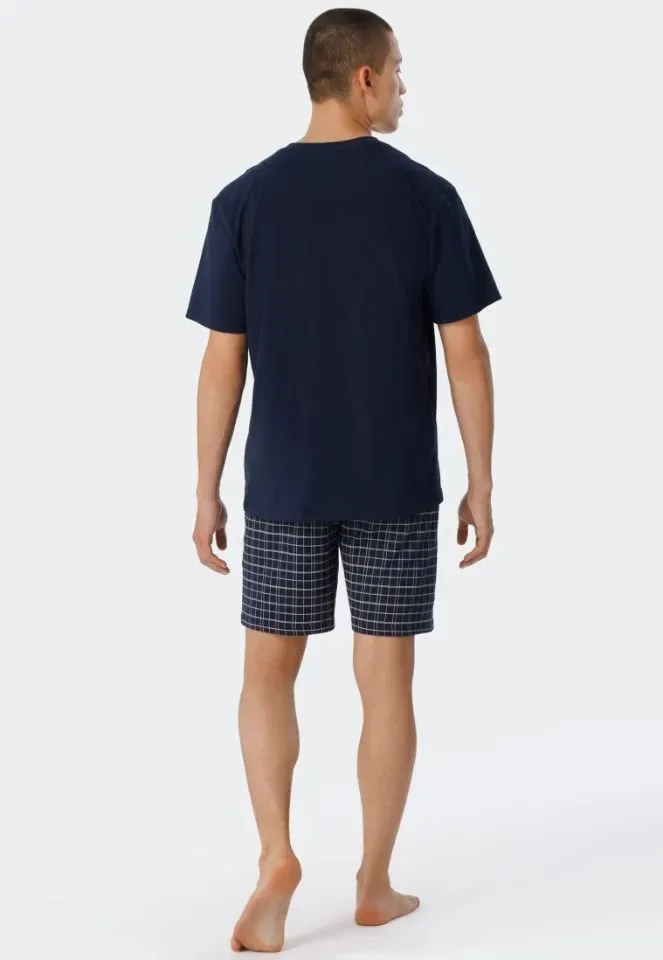 Schiesser – Ebony – Pyjama – 159636 – Blue