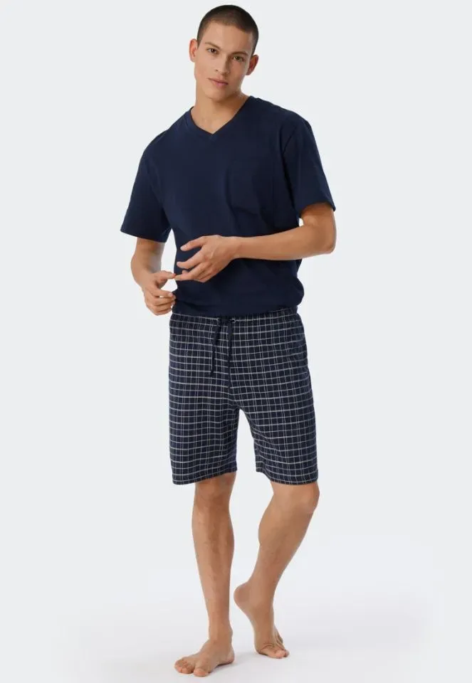 Schiesser – Ebony – Pyjama – 159636 – Blue