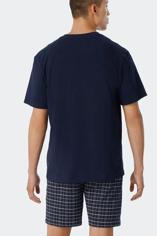 Schiesser – Ebony – Pyjama – 159636 – Blue