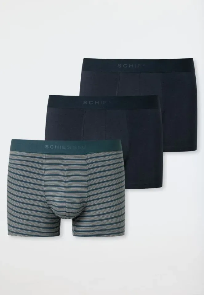 Schiesser – Organic Cotton 3Pack - Short – 180199 – Assorti 910