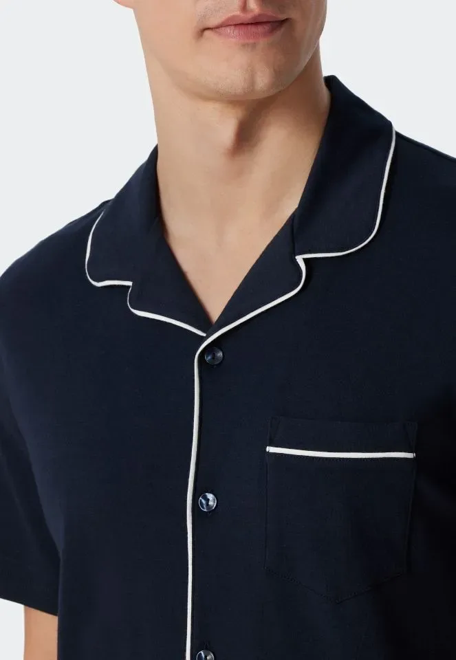 Schiesser – Fine Interlock - Pyjama – 179297 – Dark Blue