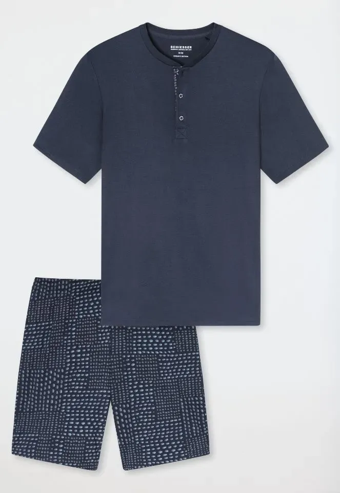 Schiesser - Fine Interlock – Pyjama – 182613 - Graphit