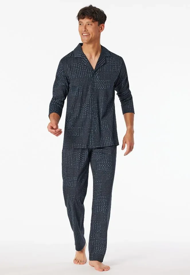 Schiesser – Fine Interlock – Pyjama – 182656 – Graphit