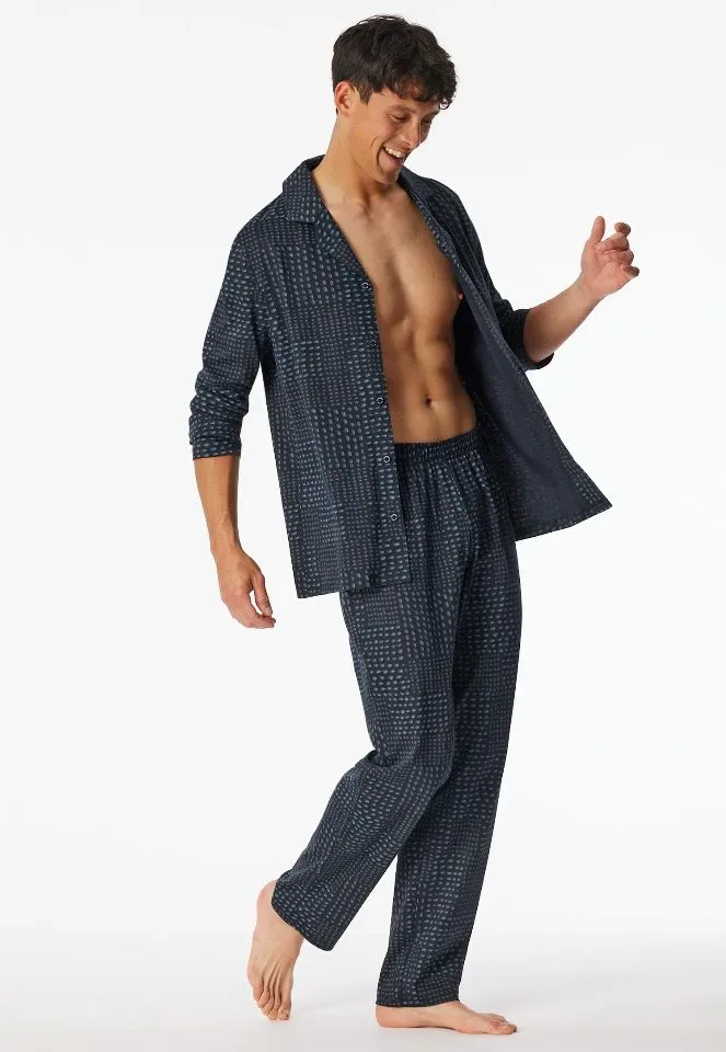 Schiesser – Fine Interlock – Pyjama – 182656 – Graphit
