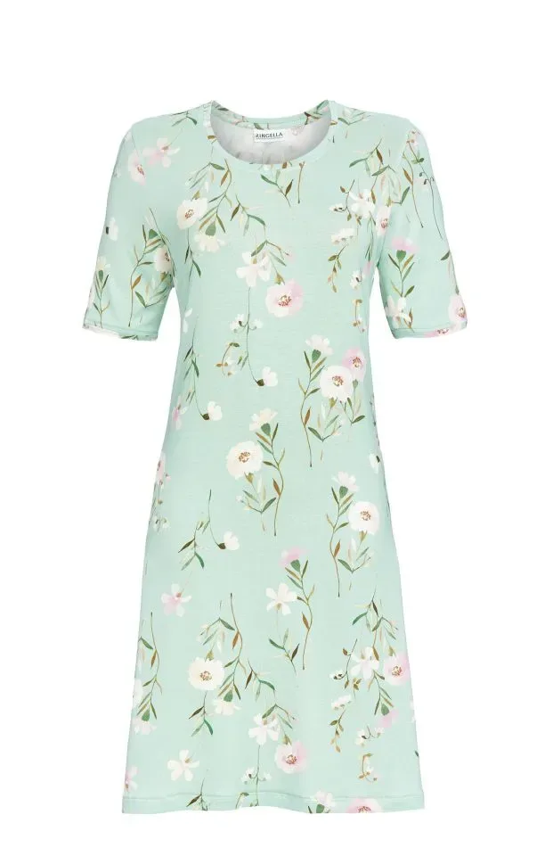 Ringella – Flower Print – Nachtkleed – 5211034 – Jade