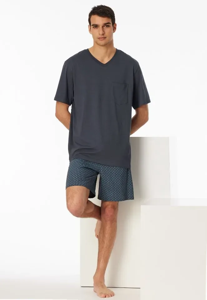 Schiesser - Comfort Essentials – Pyjama – 181153 – Graphit