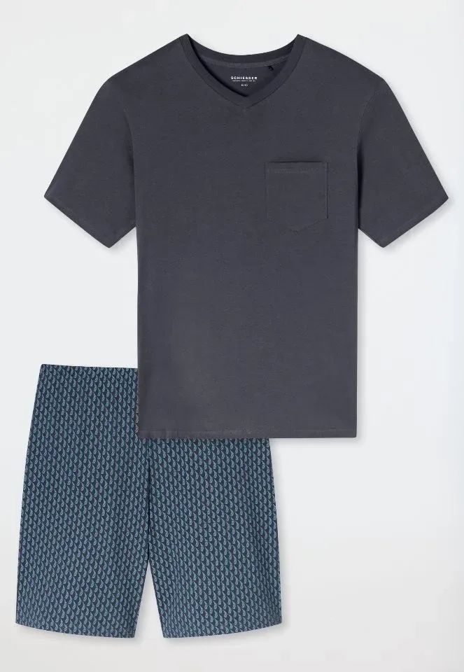 Schiesser - Comfort Essentials – Pyjama – 181153 – Graphit