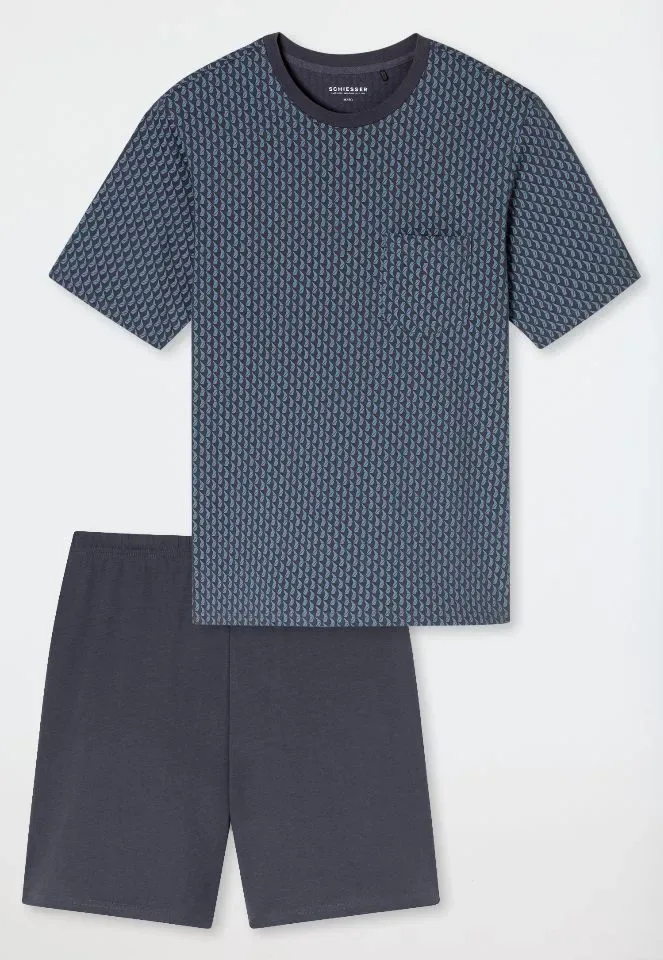 Schiesser - Comfort Essentials – Pyjama – 181155 – Graphit