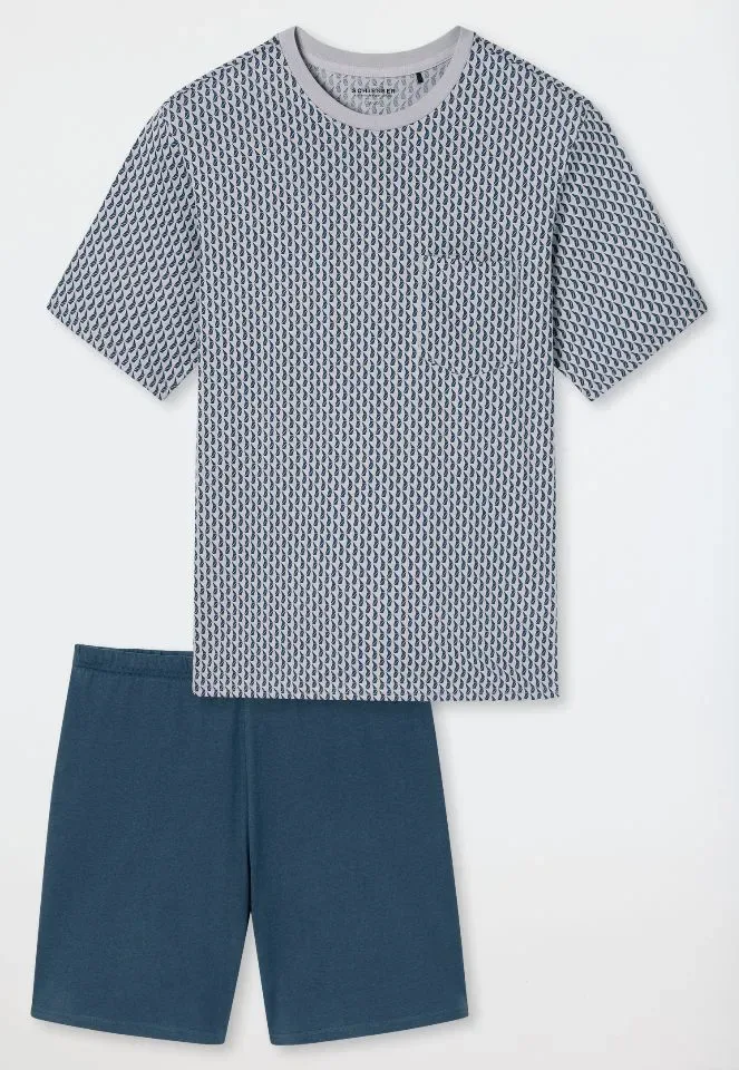 Schiesser - Comfort Essentials – Pyjama – 181155 – Silver