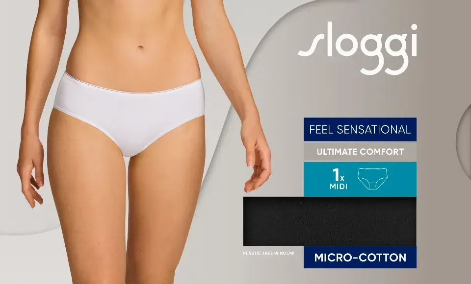 Sloggi Feel Sensational Midi - 10143005 – Black