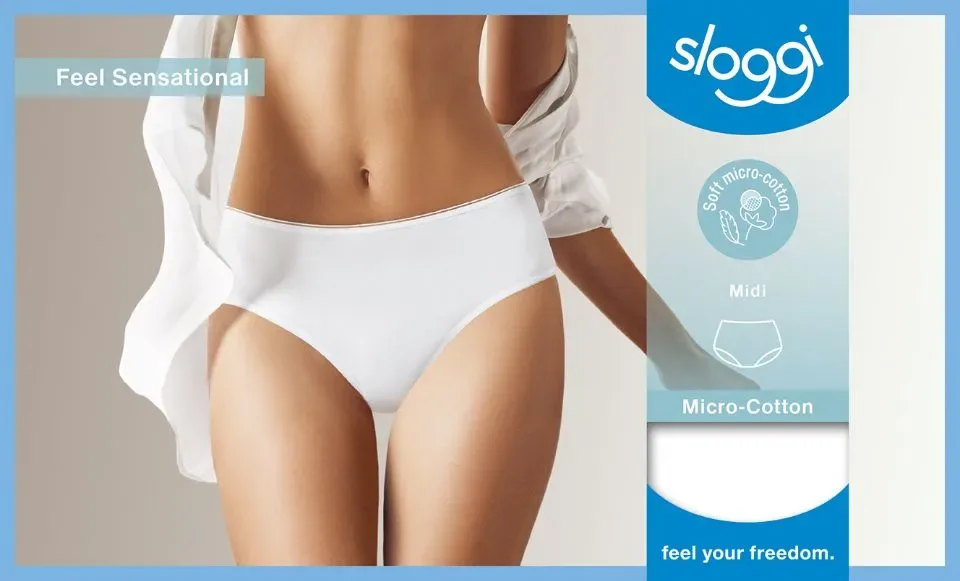 Sloggi Feel Sensational Midi - 10143005 – White