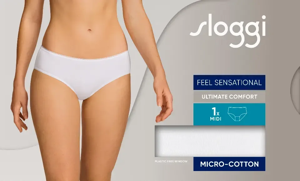 Sloggi Feel Sensational Midi - 10143005 – White