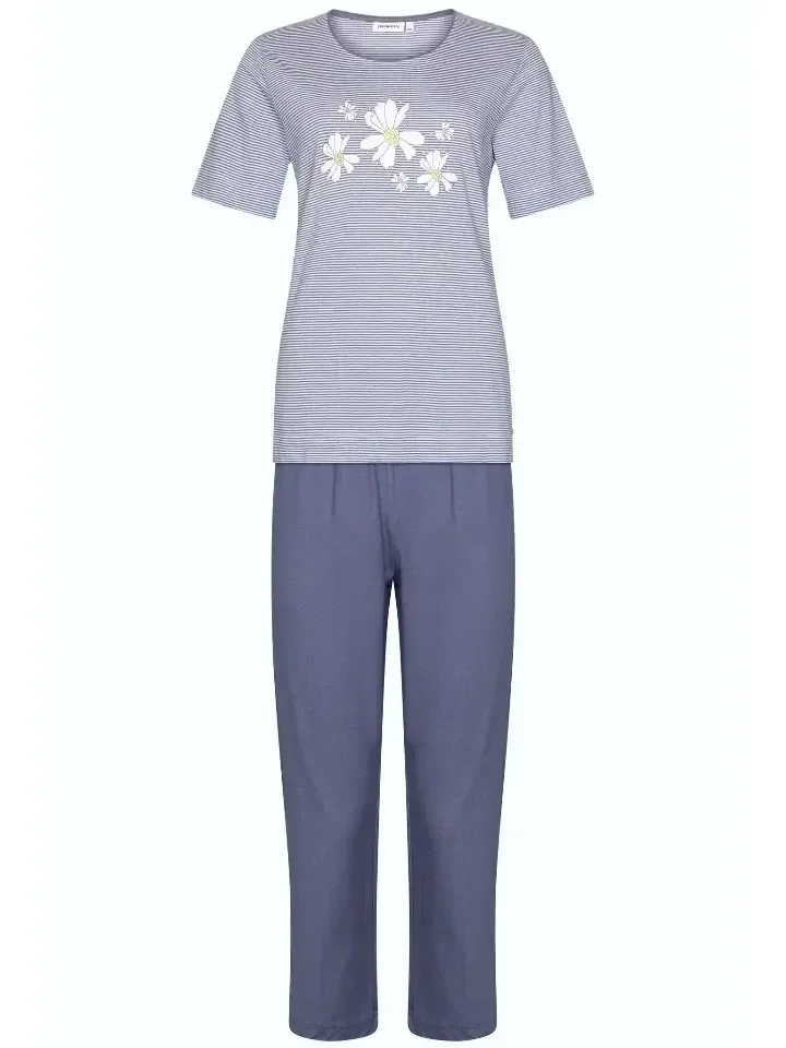 Pastunette – Flowers - Pyjama – 121251-101-1 – Light Grey