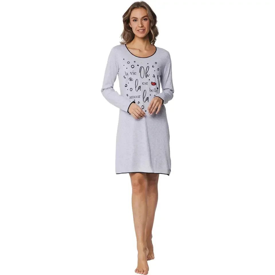 Pastunette – Eye-Nonic - Nachtkleed – 11242-462-2 – Light Grey