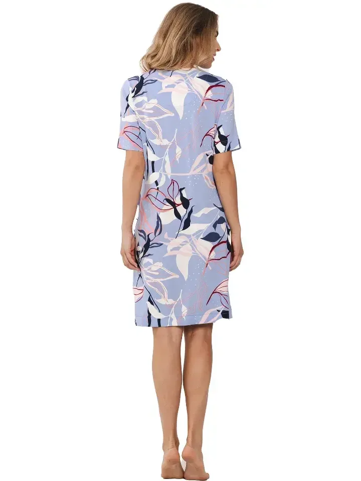 Pastunette –  Artistic Floral  - Nachtkleed – 111251-212-1 – Light Blue