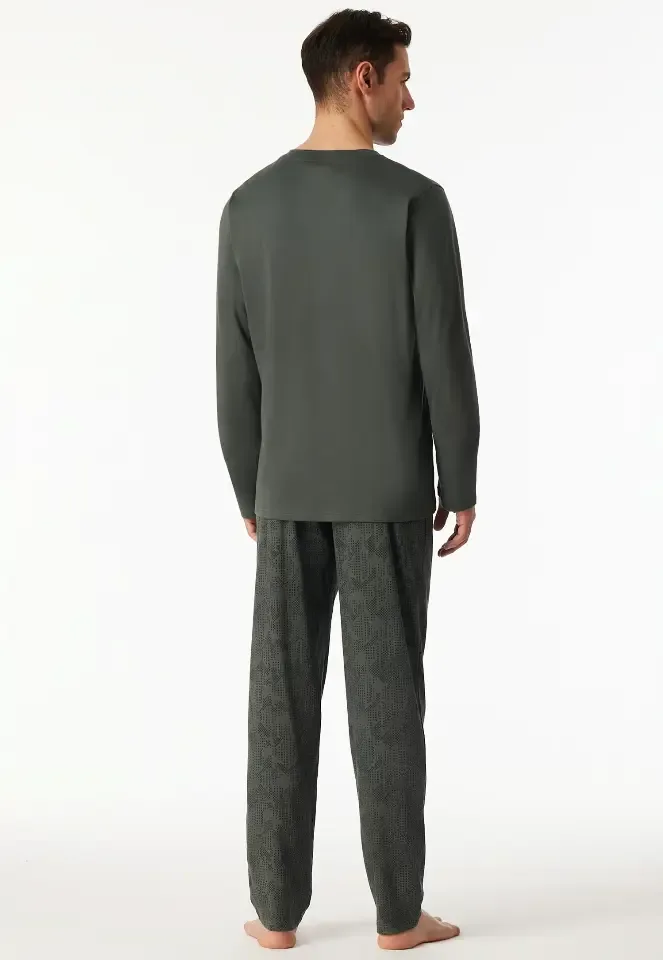 Schiesser – Fine Interlock – Pyjama – 182655 – Dark Green