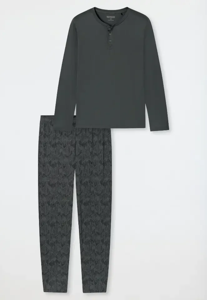 Schiesser – Fine Interlock – Pyjama – 182655 – Dark Green