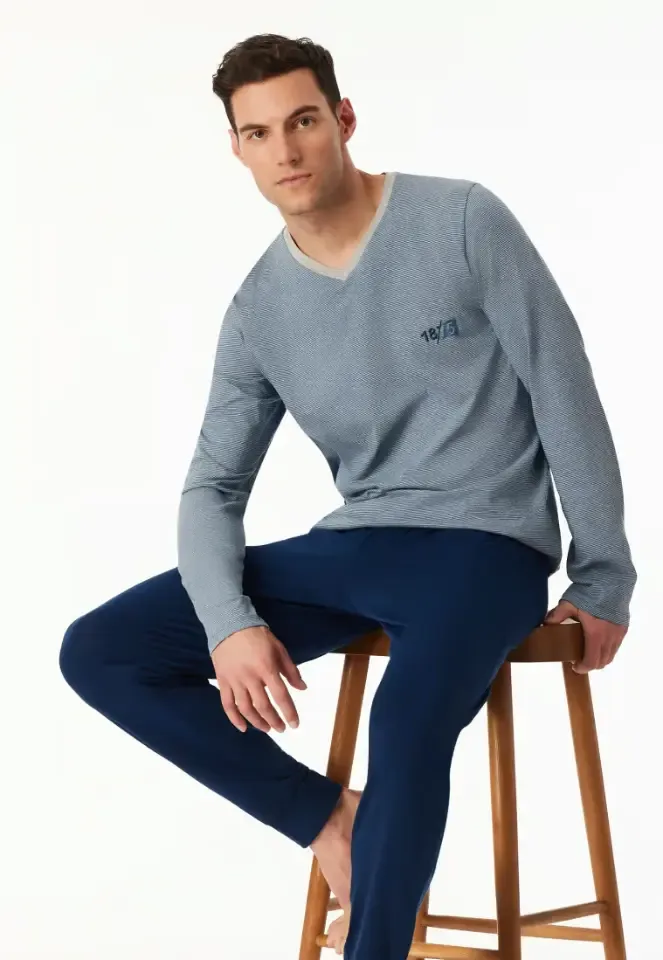 Schiesser – 95/5 – Pyjama – 183120 – Dark Blue