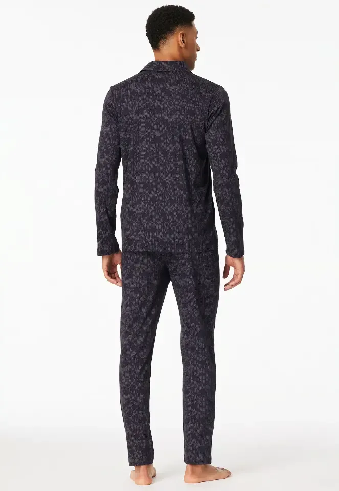 Schiesser – Fine Interlock – Pyjama – 183176 – Charbon