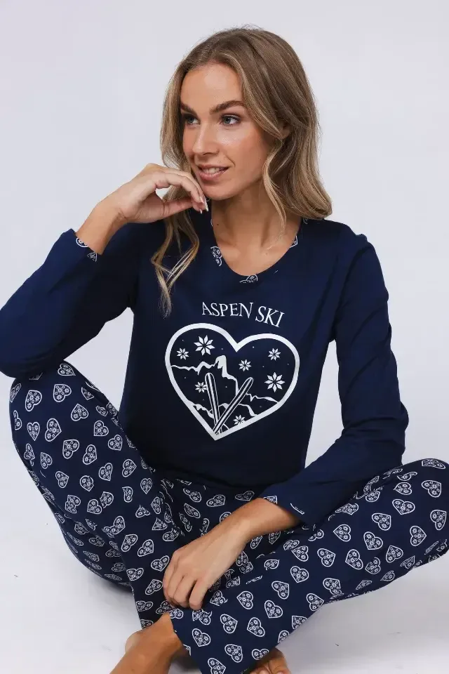 Pastunette – Aspen Ski - Pyjama – 121252-646-1 – Dark Blue