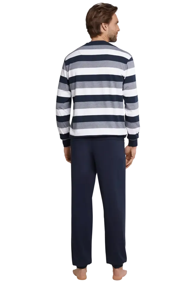 Schiesser –  Dark Sapphire – Pyjama – 159623 – Blue Stripe