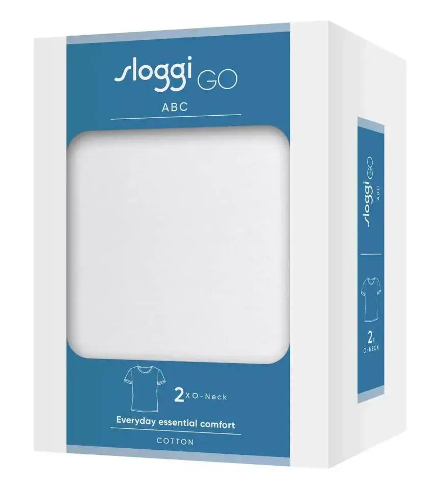 Sloggi Men GO ABC 2.0 O-Neck 2P – 10217962 – White