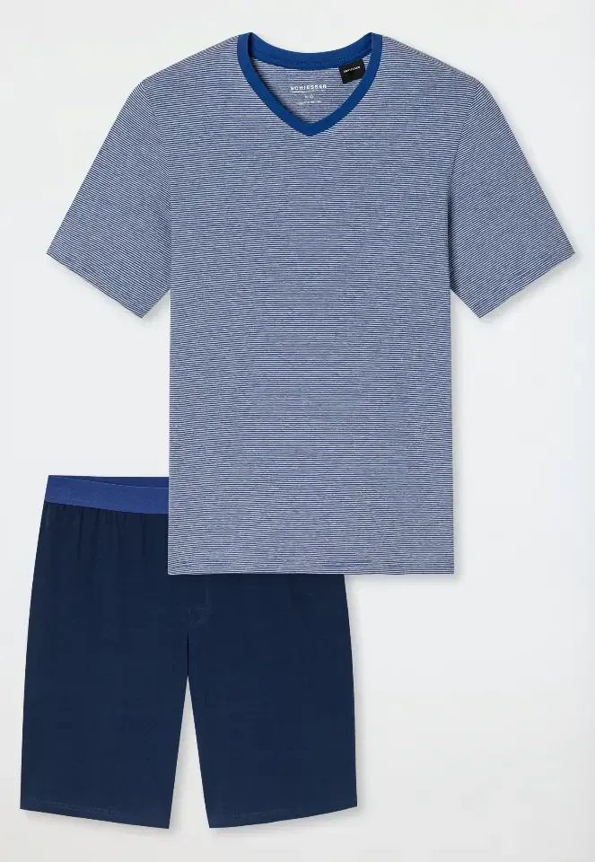 Schiesser – 95/5 Collectie – Pyjama – 183585 – Royal Blauw