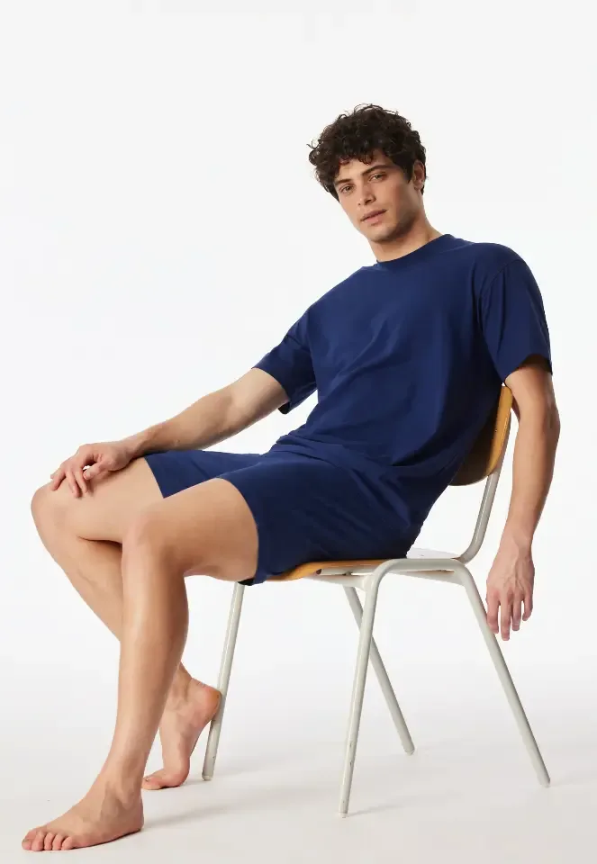 Schiesser – Modern Essentials  – Pyjama – 183629 – Navy