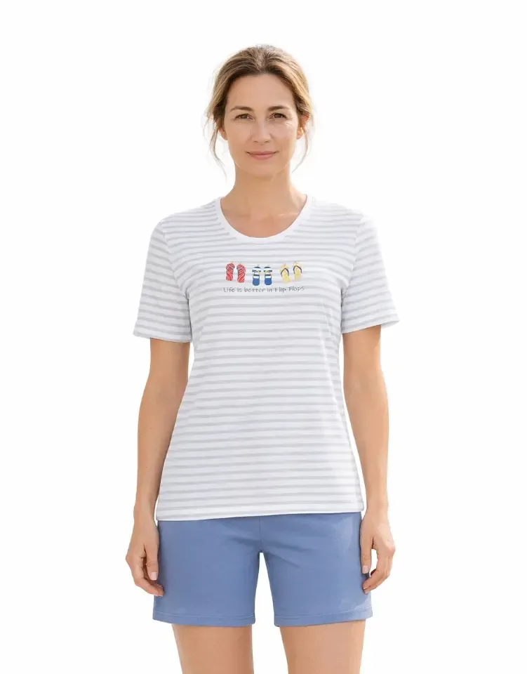 Ringella – Fit Flops – Pyjama – 6211344 – Silver Stripe