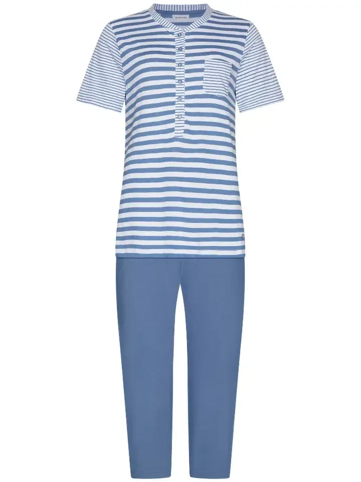 Pastunette – Stripe – 121261-126-1 – Pyjama – Stone Blue