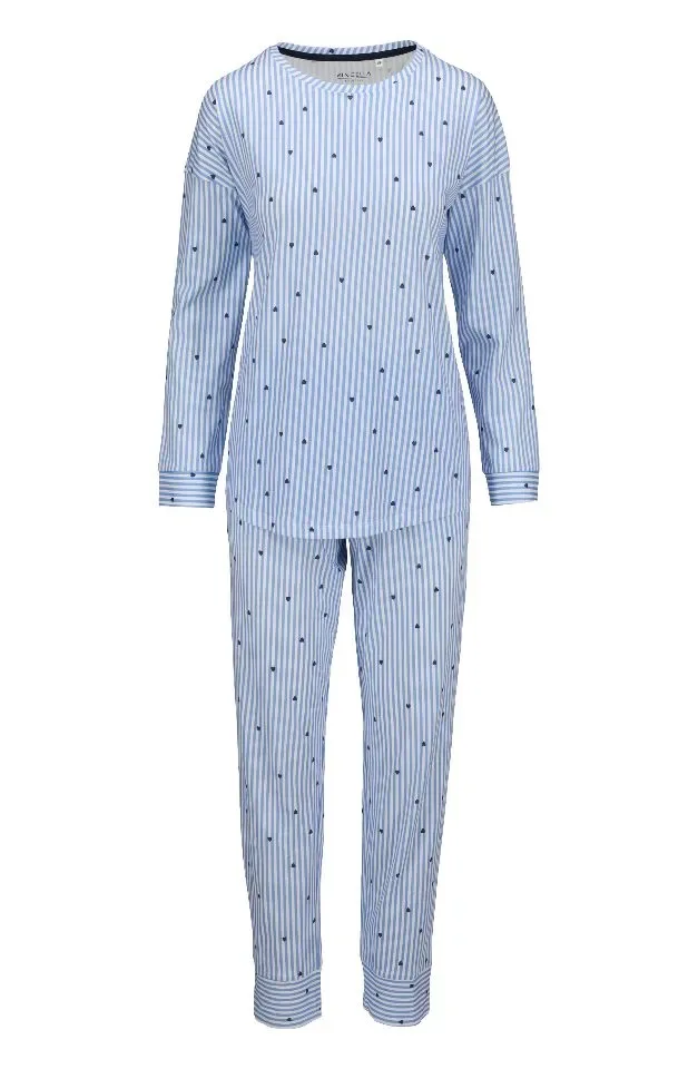 Ringella – Blue Hearts  – Pyjama – 6511213 – Air Blue
