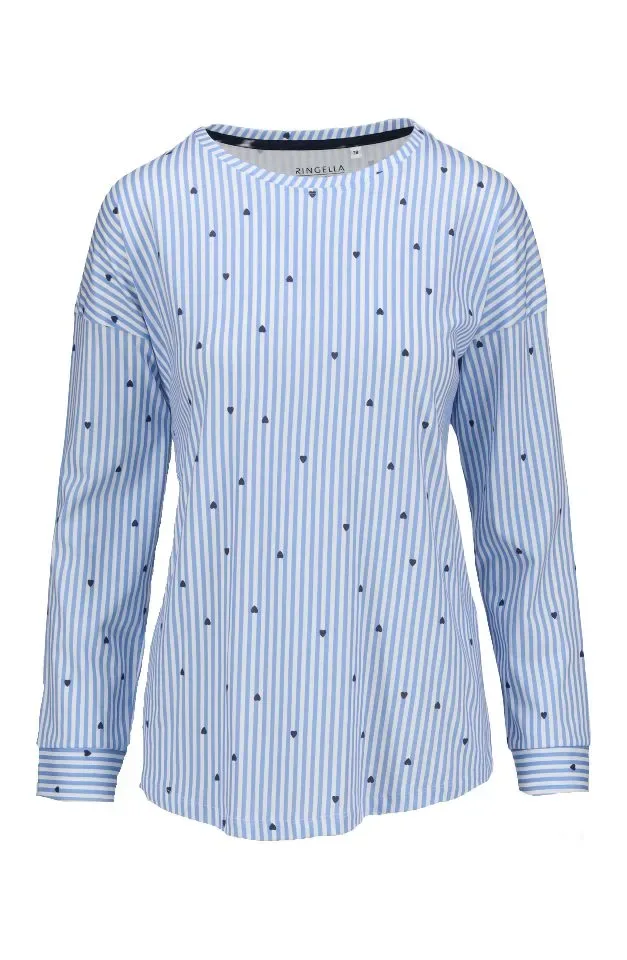 Ringella – Blue Hearts  – Pyjama – 6511213 – Air Blue