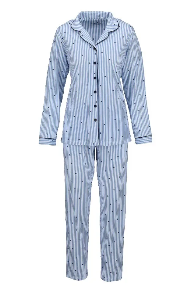 Ringella – Blue Hearts  – Pyjama – 6511214 – Air Blue