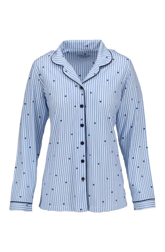 Ringella – Blue Hearts  – Pyjama – 6511214 – Air Blue