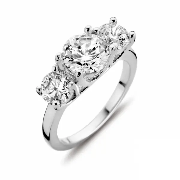 Silver Rose Ring R6391W