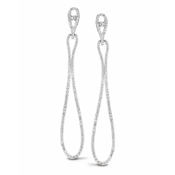 Silver Rose Oorbellen EA6533W