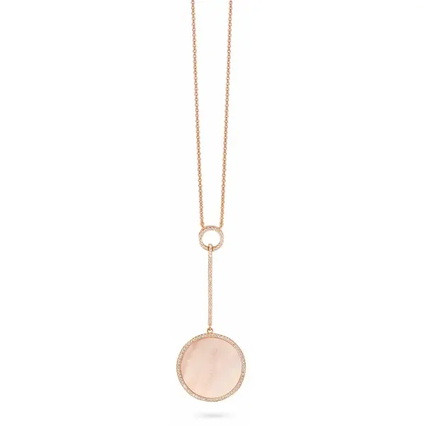 Silver Rose Ketting met hanger P6180P