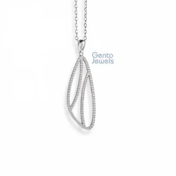 Gento Jewels Zilveren Ketting met hanger FA25