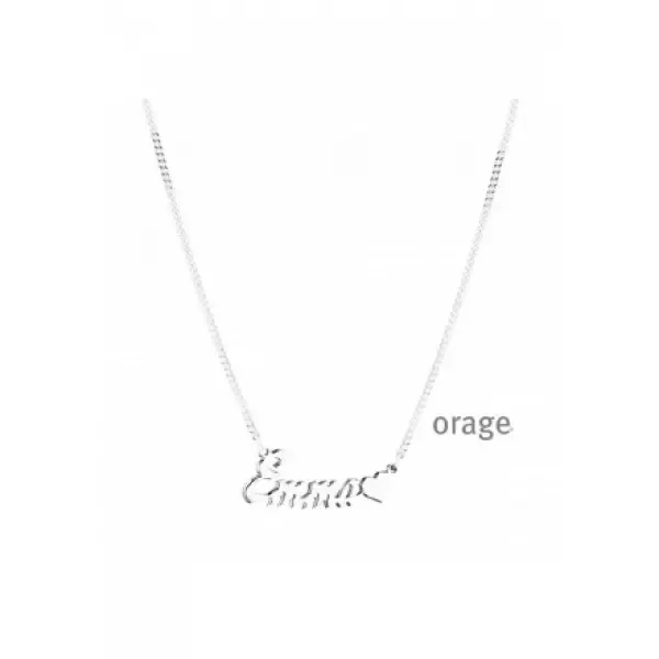 NaamKetting met Eigen Naam "met hartje" en Gourmet Ketting