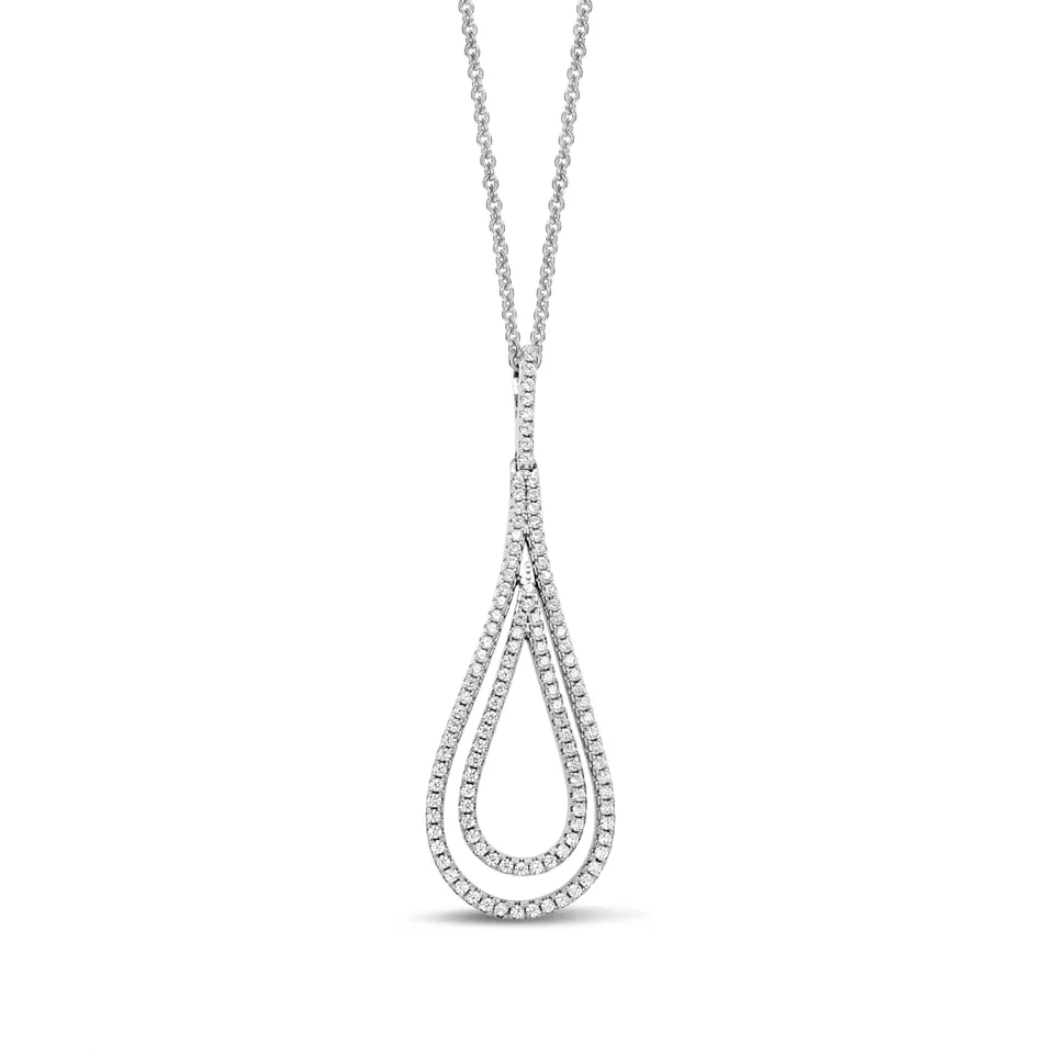 Silver Rose ketting P2176W